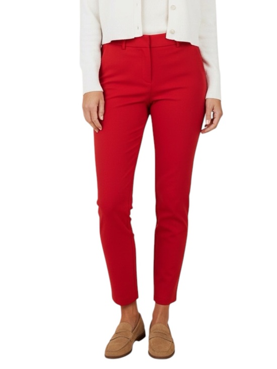 Rachel Zoe Pants - Rachel Zoe Vibrant Red Cropped Slim Ankle Pants Size 14 — Think Holidays — NWOT